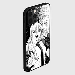 Чехол для iPhone 12 Pro Пауэр - Брызги - Человек-бензопила, цвет: 3D-черный — фото 2