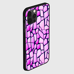 Чехол для iPhone 12 Pro Абстрактная мозаика - паттерн, цвет: 3D-черный — фото 2