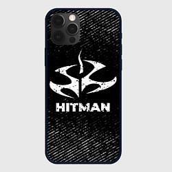 Чехол для iPhone 12 Pro Hitman с потертостями на темном фоне, цвет: 3D-черный