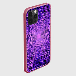 Чехол для iPhone 12 Pro Фантастические фиолетовые лучи, цвет: 3D-малиновый — фото 2