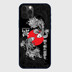 Чехол для iPhone 12 Pro Бойцовые петушки - истребители демонов, цвет: 3D-черный