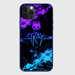 Чехол для iPhone 12 Pro Stray neon paint, цвет: 3D-тёмно-синий