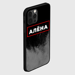 Чехол для iPhone 12 Pro Алёна - в красной рамке на темном, цвет: 3D-черный — фото 2