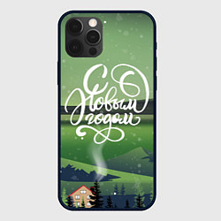 Чехол для iPhone 12 Pro Полярная ночь - с новым годом!, цвет: 3D-черный