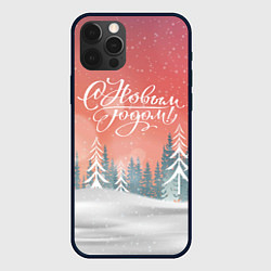 Чехол для iPhone 12 Pro Зимнее настроение - с Новым годом!, цвет: 3D-черный
