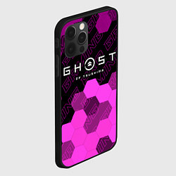 Чехол для iPhone 12 Pro Ghost of Tsushima pro gaming: символ сверху, цвет: 3D-черный — фото 2