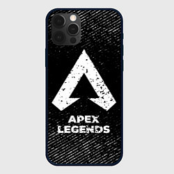 Чехол для iPhone 12 Pro Apex Legends с потертостями на темном фоне, цвет: 3D-черный