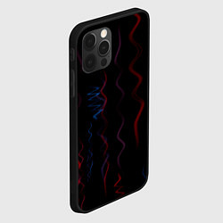 Чехол для iPhone 12 Pro Абстрактные спирали РНК, цвет: 3D-черный — фото 2