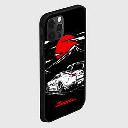 Чехол для iPhone 12 Pro Тойота супра - JDM Style, цвет: 3D-черный — фото 2