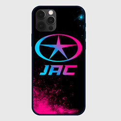 Чехол для iPhone 12 Pro JAC - neon gradient, цвет: 3D-черный