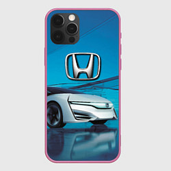 Чехол для iPhone 12 Pro Honda concept - Japan, цвет: 3D-малиновый