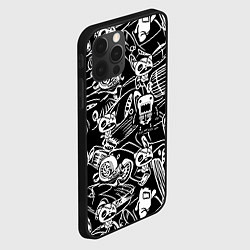 Чехол для iPhone 12 Pro JDM Pattern, цвет: 3D-черный — фото 2