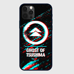 Чехол для iPhone 12 Pro Ghost of Tsushima в стиле glitch и баги графики на, цвет: 3D-черный