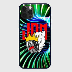 Чехол для iPhone 12 Pro JDM - crazy wheel - crown, цвет: 3D-черный