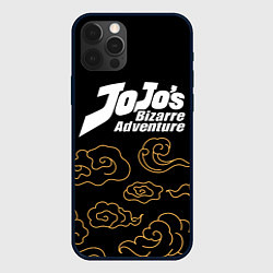 Чехол для iPhone 12 Pro JoJo Bizarre Adventure anime clouds, цвет: 3D-черный