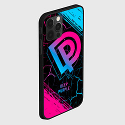 Чехол для iPhone 12 Pro Deep Purple - neon gradient, цвет: 3D-черный — фото 2