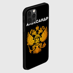 Чехол для iPhone 12 Pro Александр и зологой герб РФ, цвет: 3D-черный — фото 2
