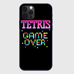 Чехол для iPhone 12 Pro Tetris - Game Over, цвет: 3D-черный