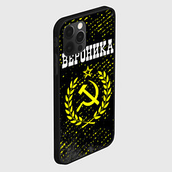 Чехол для iPhone 12 Pro Вероника и желтый символ СССР со звездой, цвет: 3D-черный — фото 2