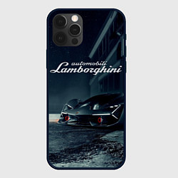 Чехол для iPhone 12 Pro Lamborghini - power - Italy, цвет: 3D-черный