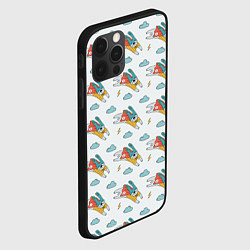 Чехол для iPhone 12 Pro Супер-заяц, цвет: 3D-черный — фото 2