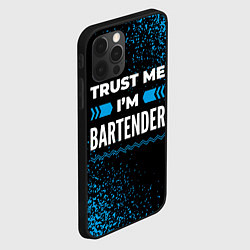 Чехол для iPhone 12 Pro Trust me Im bartender dark, цвет: 3D-черный — фото 2