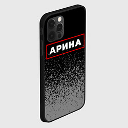 Чехол для iPhone 12 Pro Арина - в красной рамке на темном, цвет: 3D-черный — фото 2