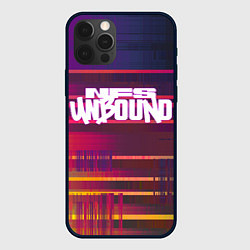 Чехол для iPhone 12 Pro NFS unbound пиксель полосы, цвет: 3D-черный