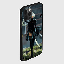 Чехол для iPhone 12 Pro NieR: Automata, цвет: 3D-черный — фото 2