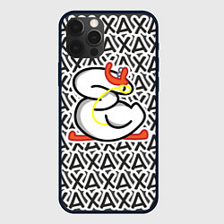 Чехол iPhone 12 Pro Гусь стикер хаха