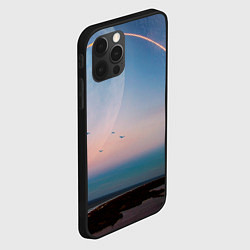Чехол для iPhone 12 Pro Космос и планeты, цвет: 3D-черный — фото 2