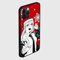 Чехол для iPhone 12 Pro Пауэр в новогодней шапочке, цвет: 3D-черный — фото 2