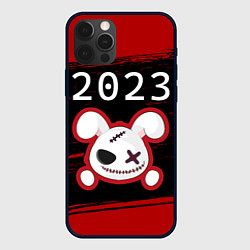 Чехол для iPhone 12 Pro НГ Кролик злой, цвет: 3D-черный