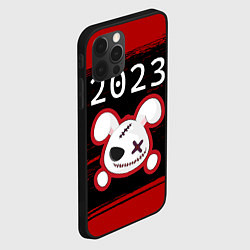 Чехол для iPhone 12 Pro НГ Кролик злой, цвет: 3D-черный — фото 2