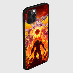 Чехол для iPhone 12 Pro Doom в аду, цвет: 3D-черный — фото 2