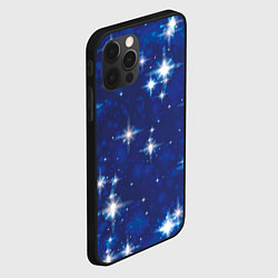 Чехол для iPhone 12 Pro Сияющие и блестящие звезды в ночном небе, цвет: 3D-черный — фото 2