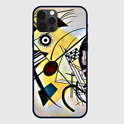 Чехол для iPhone 12 Pro Поперечная линия - Василий Кандинский, цвет: 3D-черный
