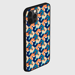 Чехол для iPhone 12 Pro Абстрактный орнамент, цвет: 3D-черный — фото 2