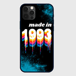 Чехол для iPhone 12 Pro Made in 1993: liquid art, цвет: 3D-черный