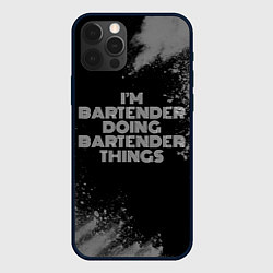 Чехол для iPhone 12 Pro Im bartender doing bartender things: на темном, цвет: 3D-черный