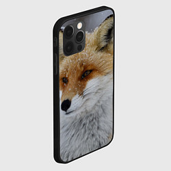 Чехол для iPhone 12 Pro Лис зимой, цвет: 3D-черный — фото 2
