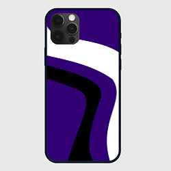 Чехол iPhone 12 Pro Белые и чёрные полосы