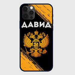Чехол для iPhone 12 Pro Давид и зологой герб РФ, цвет: 3D-черный