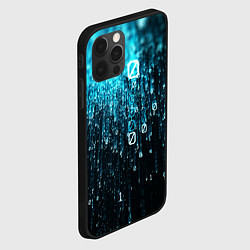 Чехол для iPhone 12 Pro Двоичный код, цвет: 3D-черный — фото 2