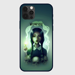 Чехол для iPhone 12 Pro Уэнсдэй poster art, цвет: 3D-черный