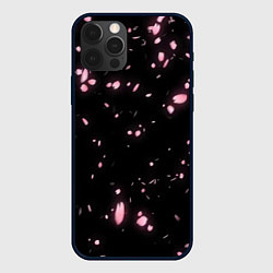 Чехол для iPhone 12 Pro Неоновые липестки сакуры, цвет: 3D-черный