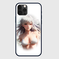 Чехол для iPhone 12 Pro Аниме девушка красивая, цвет: 3D-черный