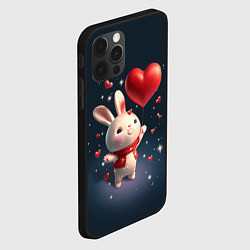 Чехол для iPhone 12 Pro Кролик с шариком, цвет: 3D-черный — фото 2