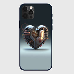 Чехол для iPhone 12 Pro Кибер сердце, цвет: 3D-черный