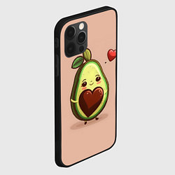 Чехол для iPhone 12 Pro Влюбленная авокадо - парные, цвет: 3D-черный — фото 2